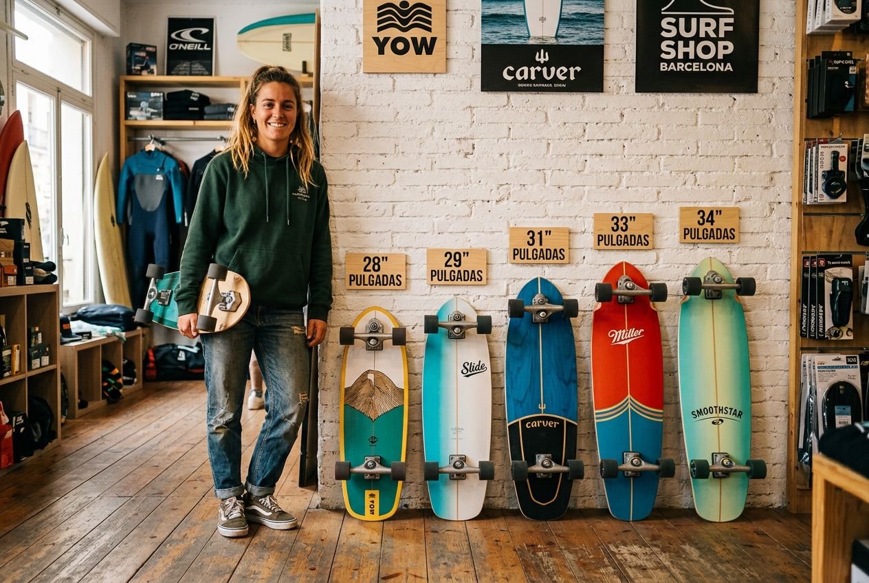 Qué medida de surfskate elegir según tu altura y peso